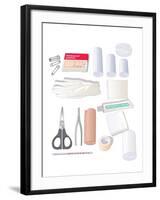 First Aid Kit Equipment, Artwork-Peter Gardiner-Framed Photographic Print