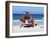 First Aid Medical Helicopter Lands on the Beach, South Africa, Africa-Yadid Levy-Framed Photographic Print