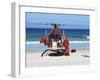 First Aid Medical Helicopter Lands on the Beach, South Africa, Africa-Yadid Levy-Framed Photographic Print