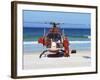 First Aid Medical Helicopter Lands on the Beach, South Africa, Africa-Yadid Levy-Framed Photographic Print