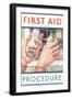 First Aid Procedure-Found Image Press-Framed Photographic Print