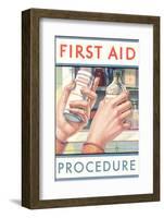 First Aid Procedure-Found Image Press-Framed Photographic Print