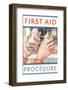 First Aid Procedure-Found Image Press-Framed Photographic Print