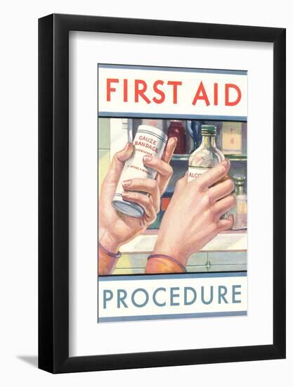 First Aid Procedure-Found Image Press-Framed Photographic Print