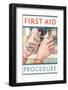 First Aid Procedure-Found Image Press-Framed Photographic Print