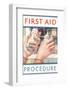 First Aid Procedure-Found Image Press-Framed Photographic Print