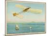 First Air Crossing of the English Channel: Approaching the Cliffs of Dover-null-Mounted Art Print
