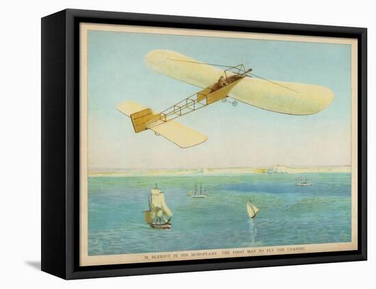 First Air Crossing of the English Channel: Approaching the Cliffs of Dover-null-Framed Stretched Canvas