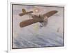 First Air Crossing of the English Channel: Over the Open Sea-H. Delaspre-Framed Art Print