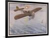 First Air Crossing of the English Channel: Over the Open Sea-H. Delaspre-Framed Art Print