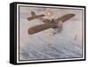 First Air Crossing of the English Channel: Over the Open Sea-H. Delaspre-Framed Stretched Canvas