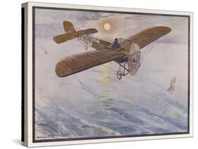 First Air Crossing of the English Channel: Over the Open Sea-H. Delaspre-Stretched Canvas