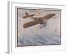 First Air Crossing of the English Channel: Over the Open Sea-H. Delaspre-Framed Art Print