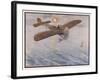 First Air Crossing of the English Channel: Over the Open Sea-H. Delaspre-Framed Art Print