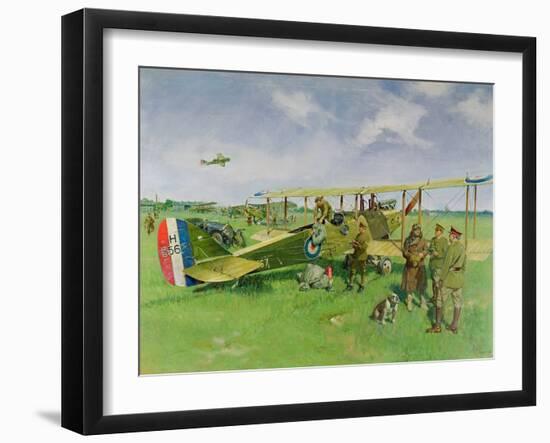 First Air Mail, 1978 (Oil on Canvas)-Terence Cuneo-Framed Giclee Print