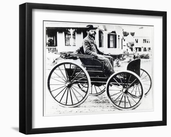 First American Automobile, Designed and Built by Charles and Frank Duryea, 1893-null-Framed Giclee Print