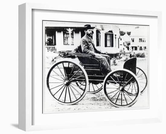 First American Automobile, Designed and Built by Charles and Frank Duryea, 1893-null-Framed Giclee Print