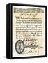 First American Paper Money, Colonial Massachusetts, 1690-null-Framed Stretched Canvas