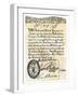 First American Paper Money, Colonial Massachusetts, 1690-null-Framed Giclee Print