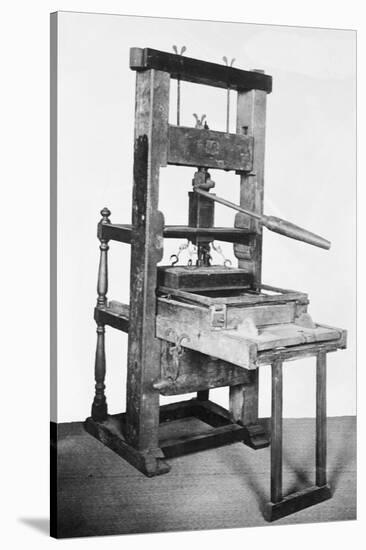 First American Printing Press-null-Stretched Canvas