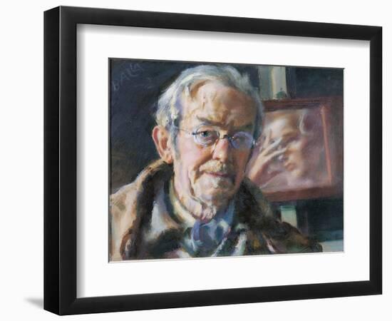 First and Last Thoughts (Self Portrait)-Giacomo Balla-Framed Giclee Print