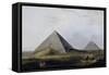 First and Second Pyramid of Giza, Engraving-Luigi Mayer-Framed Stretched Canvas