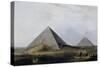 First and Second Pyramid of Giza, Engraving-Luigi Mayer-Stretched Canvas