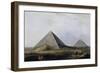 First and Second Pyramid of Giza, Engraving-Luigi Mayer-Framed Giclee Print