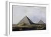 First and Second Pyramid of Giza, Engraving-Luigi Mayer-Framed Giclee Print