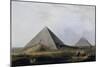 First and Second Pyramid of Giza, Engraving-Luigi Mayer-Mounted Giclee Print