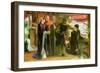 First Anniversary of the Death of Beatrice-Dante Gabriel Rossetti-Framed Art Print