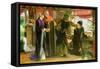 First Anniversary of the Death of Beatrice-Dante Gabriel Rossetti-Framed Stretched Canvas