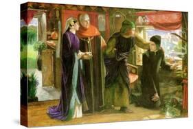 First Anniversary of the Death of Beatrice-Dante Gabriel Rossetti-Stretched Canvas