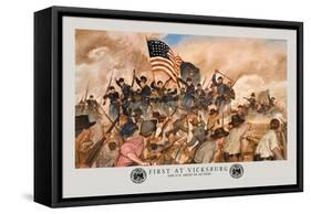 First at Vicksburg-Hugh Charles Mcbarron Jr.-Framed Stretched Canvas