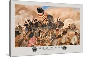 First at Vicksburg-Hugh Charles Mcbarron Jr.-Stretched Canvas