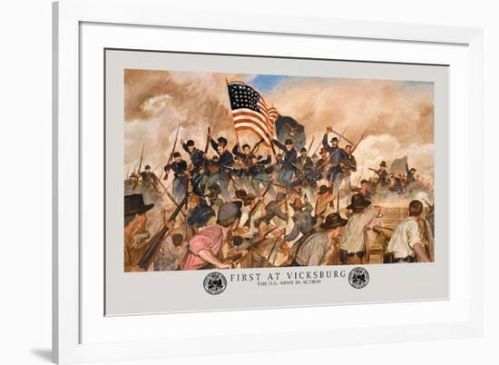 First at Vicksburg-Hugh Charles Mcbarron Jr.-Framed Premium Giclee Print