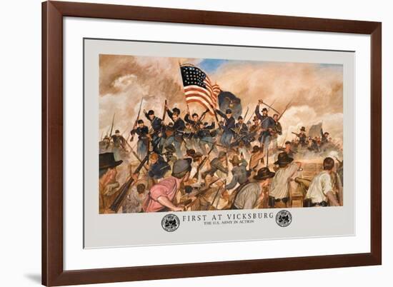 First at Vicksburg-Hugh Charles Mcbarron Jr.-Framed Premium Giclee Print