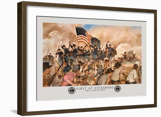 First at Vicksburg-Hugh Charles Mcbarron Jr.-Framed Art Print