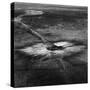 First Atomic Bomb's Dark Crater Surrounded by Glass Created by Heated Sand from Explosion-Fritz Goro-Stretched Canvas