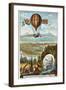 First Attempt by Guyton De Morveau to Direct a Balloon, Dijon, France, 1784-null-Framed Giclee Print