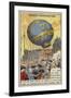 First Balloon Flight Carrying Living Creatures, Versailles, 1783-null-Framed Giclee Print