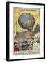 First Balloon Flight Carrying Living Creatures, Versailles, 1783-null-Framed Giclee Print