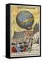 First Balloon Flight Carrying Living Creatures, Versailles, 1783-null-Framed Stretched Canvas