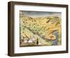 First Battle Between Greeks and Turks, at the Alamana Bridge in 1821-null-Framed Premium Giclee Print