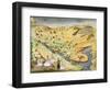 First Battle Between Greeks and Turks, at the Alamana Bridge in 1821-null-Framed Giclee Print