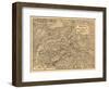 First Battle of Bull Run - Civil War Panoramic Map-Lantern Press-Framed Art Print