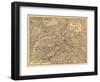 First Battle of Bull Run - Civil War Panoramic Map-Lantern Press-Framed Art Print