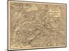 First Battle of Bull Run - Civil War Panoramic Map-Lantern Press-Mounted Art Print