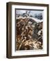 First Battle of the Somme (Colour Litho)-Stanley L. Wood-Framed Premium Giclee Print