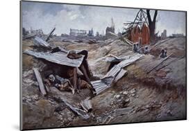 First Battle of the Somme-Francois Flameng-Mounted Giclee Print